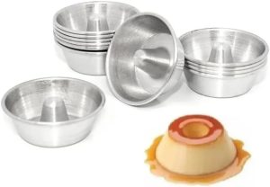 Forma Mini Pudim E Torta Suissa N°1 Kit C/ 12 Peças Alumínio