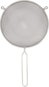 Mimo Style, Peneira Coador Redondo Multiuso para Cozinha, Inox, 44cm – Prata