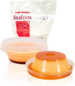 12 Mini Formas Para Pudim 120ml Com Tampa Forneável – Prafesta