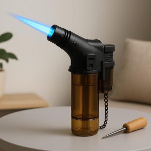 Mini Maçarico Portátil Multiuso Recarregável | Chama Ajustável até 1300°C | Ideal para Culinária, Camping, Artesanato, Solda Leve e Uso Doméstico