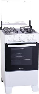 Fogão Atlas 4 Bocas Mesa de Inox Coliseum Plus Branco