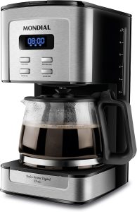 MONDIAL Cafeteira Elétrica Dolce Arome Digital, Preto/Inox, 800W, 110V – C-44-32X-SDI