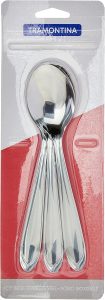 Conjunto Colheres De Mesa Aço Inox 3 Pç Tramontina Inox