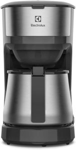 Electrolux Cafeteira Elétrica Jarra inox filtro permanente removivel sistema corta pingos capacidade 1,2L 30 xicaras função manter aquecido ECM22 127v