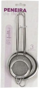 Facilite.ud Peneira Inox 5.5 x 15.5/7 x 18/8 x 21 cm
