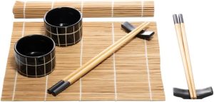 WOLFF – Conjunto 8 Peças para Sushi de Bambu Naka