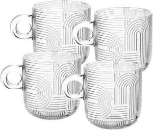 WOLFF – Conjunto 4 Xícaras de Vidro Frankfurt 220ml