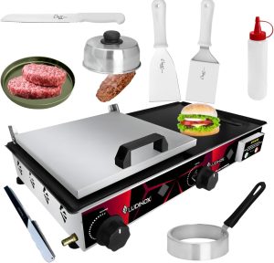 Chapa Industrial A Gás Profissional 30×60 + Kit Lanches