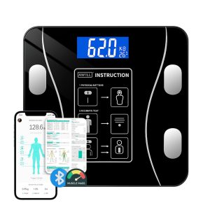 Balança Digital Bioimpedancia Corporal Gordura Massa Muscular 180kg