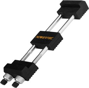 POWERTEC 71013 Suporte de pedra de amolar, 14,5 cm a 22,7 cm, preto