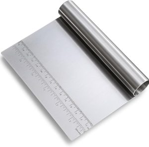 Genérico Espátula Raspador Cortador De Massas E Legumes Inox 15 cm Aço Inox