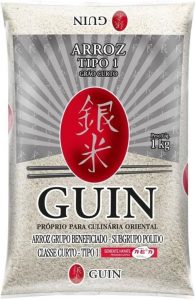 Arroz Para Sushi Grãos Curtos Guin 1Kg