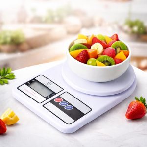Balança de Cozinha 10 Kg Digital Eletrônica de Comida para Dieta Nutrição Casa Cozinha Alta Precisão Escala de 1g a 10 KG Premium