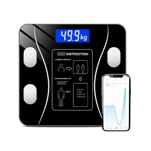 Balança Corporal Bioimpedância Premium Com Visor Inteligente Bluetooth Composição Corporal Peso Controle da Sua Saúde Completo Com Aplicativo