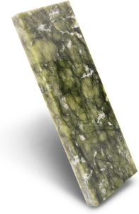 10000# Pedra de Afiar, Pedra de Polimento Ultrafina com Borda de Espelho Pedra de Amolar Dura Verde Natural para Ferramentas de Facas, Ferramentas de Corte (5,9X1,97X0,39Inch)