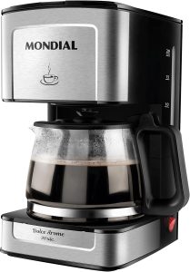 MONDIAL Cafeteira Elétrica Dolce Arome, 220V, 550W, Preto/Inox – C-43-20X-SI