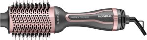 MONDIAL Escova Secadora Keratin, Bivolt, Grafite/Golden Rose – ES-11-BI