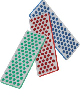 Tecnologia de usinagem de diamante (DMT) W7EFC pedra de amolar mini diamante – grosseira/fina/extrafina – conjunto de 3