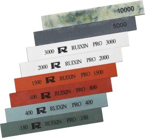 RUIXIN PRO 8 peças de pedras de afiar facas para RUIXIN PRO RX-008 RX-009 Kit de apontador de facas de ângulo fixo, conjunto profissional de pedras de amolar sem base: